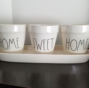 Home Sweet Home Garden Pot Trio - Rae Dunn